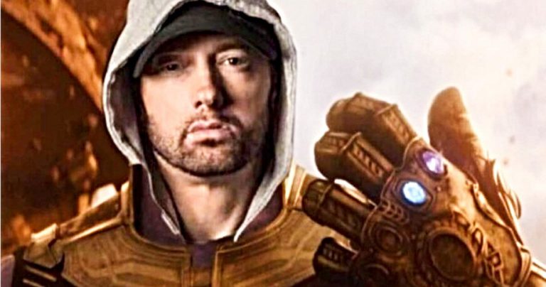 <pre>Eminem Snaps MGK de l'existence dans Infinity War Inspired Diss Meme
