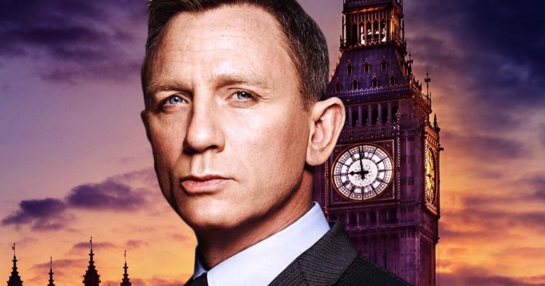 Daniel Craig s'entraîne avec Leg Cast dans Bond 25 officiel Image