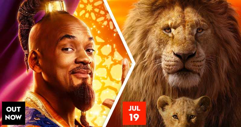 Aladdin et le roi lion à l'affiche juillet 2019