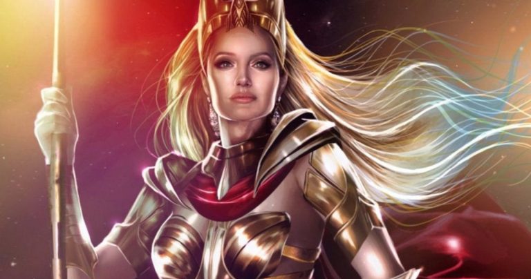 Les premières photos du set Eternals révèlent Angelina Jolie comme Thena
