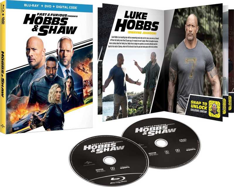 Hobbs et Shaw Blu-ray art