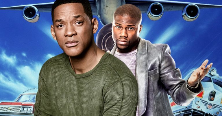 Les équipes de remodelage des avions, trains et automobiles Will Smith et Kevin Hart