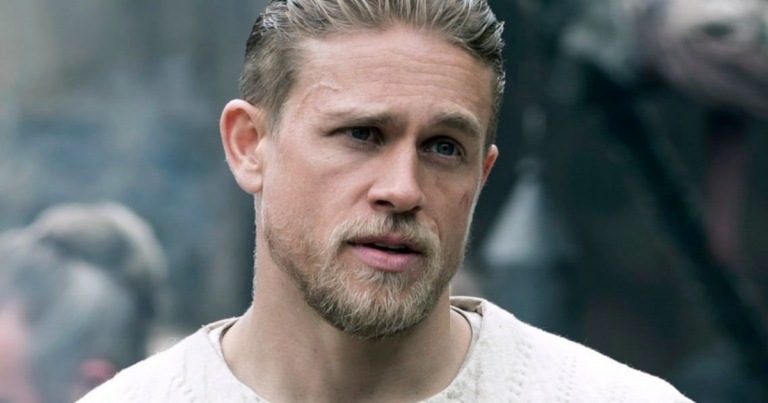 Charlie Hunnam with a scar and white shirt in Sons of Anarchy
